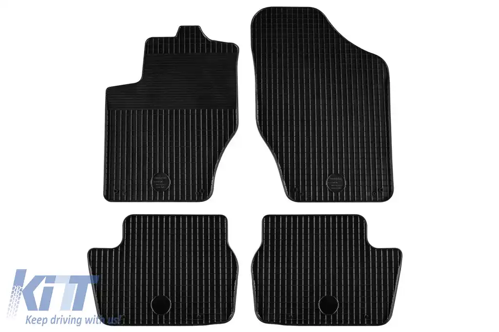 Mănuși din cauciuc Gumarny Zubri potrivite pentru Citroen C4, DS4 2011-2018, Peugeot 308 2007-2013, set de 4 piese, culoare neagră