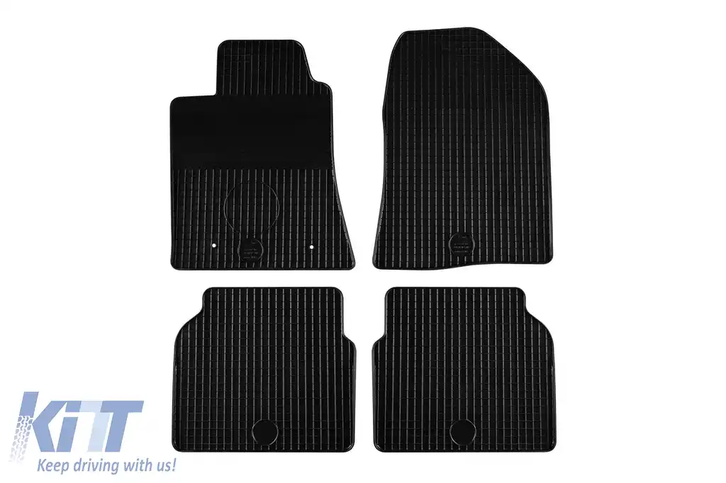 Mănuși din cauciuc Gumarny Zubri potrivite pentru Toyota Avensis 2003-2008, set de 4 piese, culoare neagră
