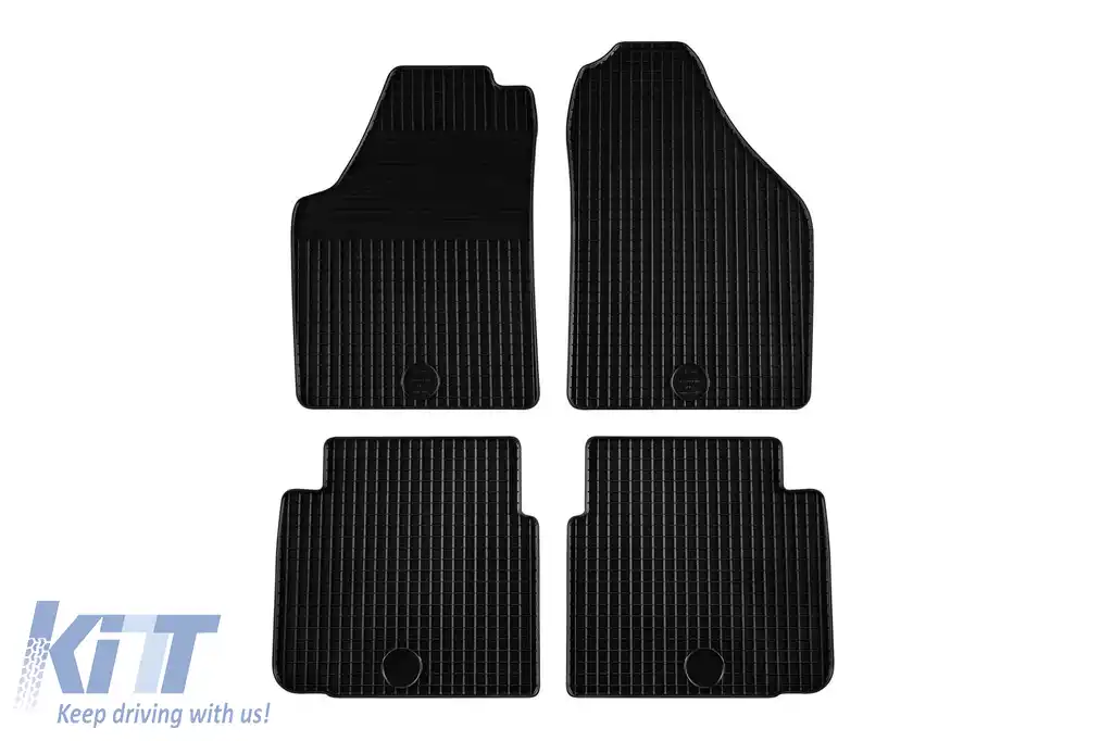 Mănuși din cauciuc Gumarny Zubri potrivite pentru Fiat Idea 2003-2012, set de 4 piese, culoare neagră