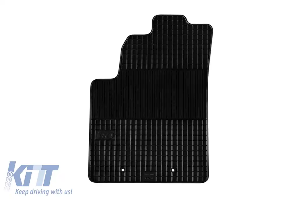 Mănuși din cauciuc Gumarny Zubri potrivite pentru Hyundai i10 2008-2013, set de 4 piese, culoare neagră-image-6251654