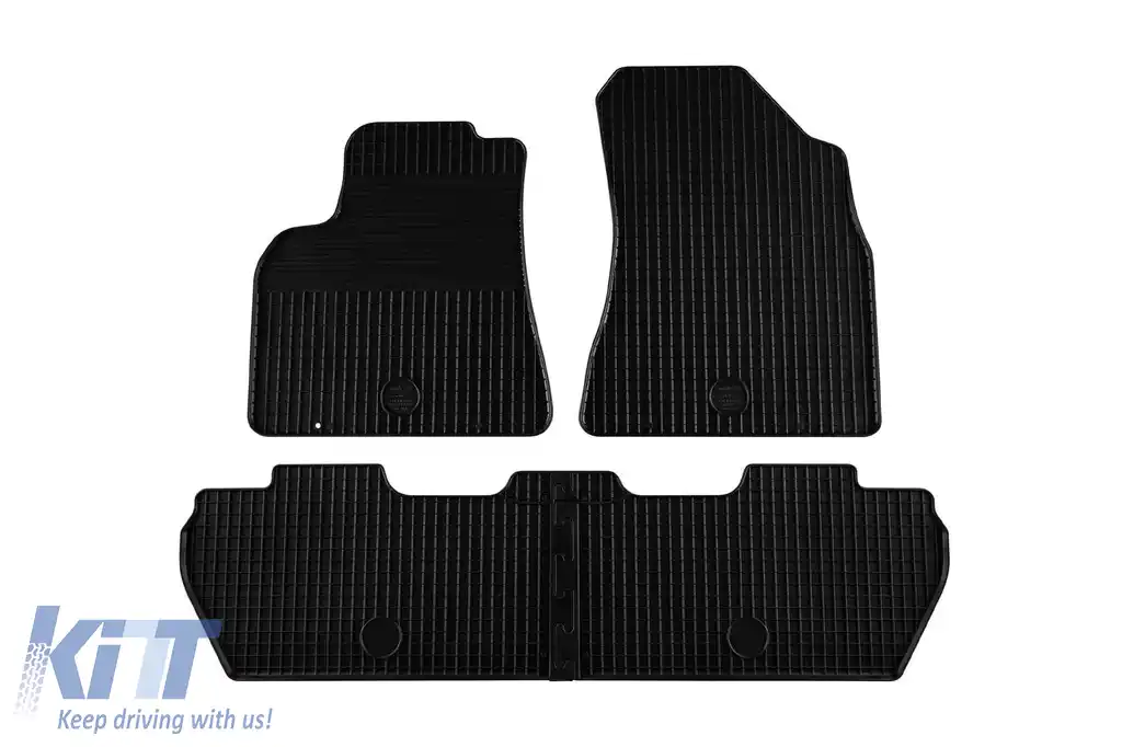Mănuși din cauciuc Gumarny Zubri potrivite pentru Citroen Berlingo, Peugeot Partner 2008-2018, set de 4 piese, culoare neagră-image-6251692