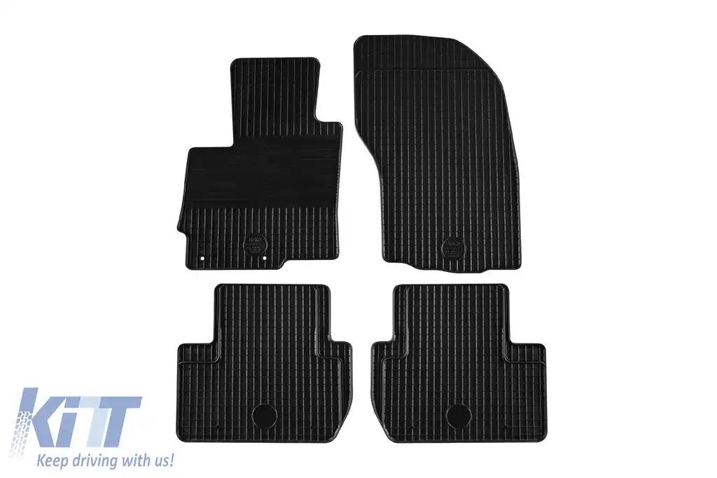 Mănuși din cauciuc Gumarny Zubri potrivite pentru Citroen C-Crosser, Peugeot 4007, Mitsubishi Outlander 2007-2012, ASX 2010-2015, Eclipse Cross după 2018, set de 4 piese, culoare neagră