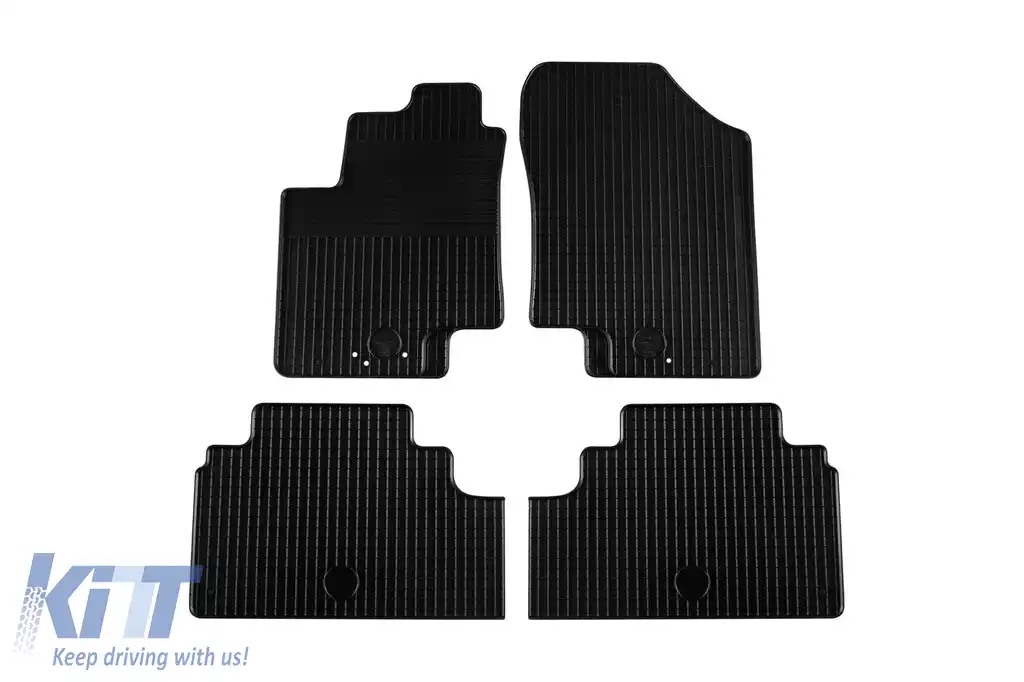 Mănuși din cauciuc Gumarny Zubri potrivite pentru Hyundai iX20, Kia Venga 2010-2019, set de 4 piese, culoare neagră