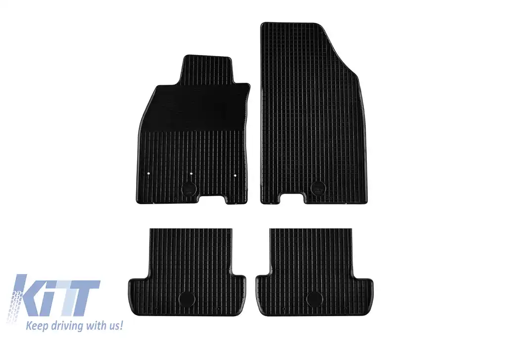 Mănuși din cauciuc Gumarny Zubri potrivite pentru Renault Megane 2008-2015, set de 4 piese, culoare neagră