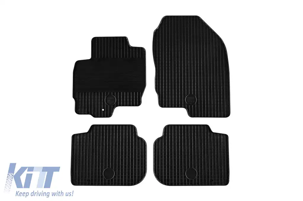 Mănuși din cauciuc Gumarny Zubri potrivite pentru Mitsubishi Colt 2004 - 2009, set de 4 piese, culoare neagră