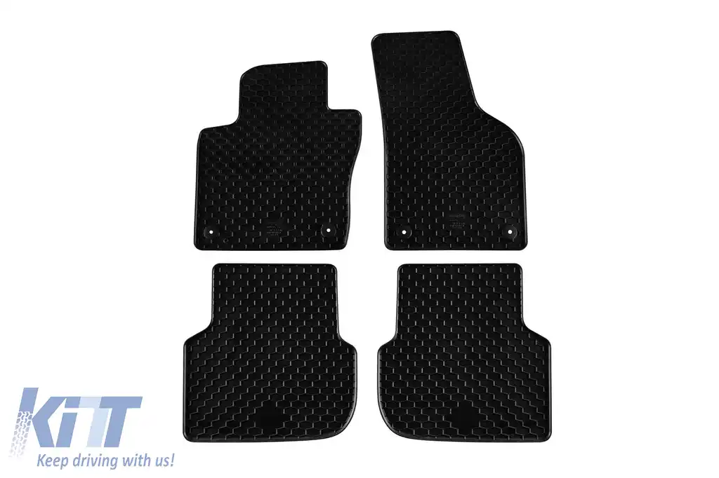 Mănuși din cauciuc Gumarny Zubri potrivite pentru Volkswagen Jetta după 2011, set de 4 piese, culoare neagră