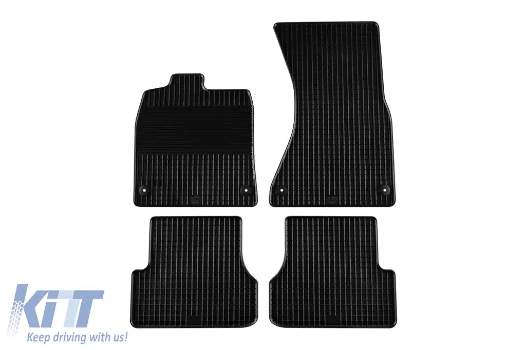 Mănuși din cauciuc Gumarny Zubri potrivite pentru Audi A6 sedan, wagon, A7 Sportback 2010-2018, set de 4 piese, culoare neagră