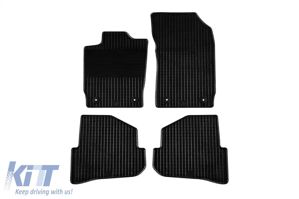 Mănuși din cauciuc Gumarny Zubri potrivite pentru Audi A1 2010-2018, set de 4 piese, culoare neagră
