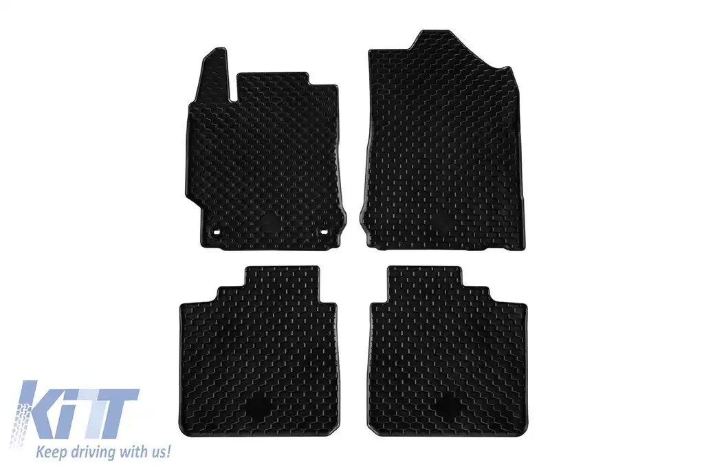 Mănuși din cauciuc Gumarny Zubri potrivite pentru Toyota Camry 2011-2017, set de 4 piese, culoare neagră