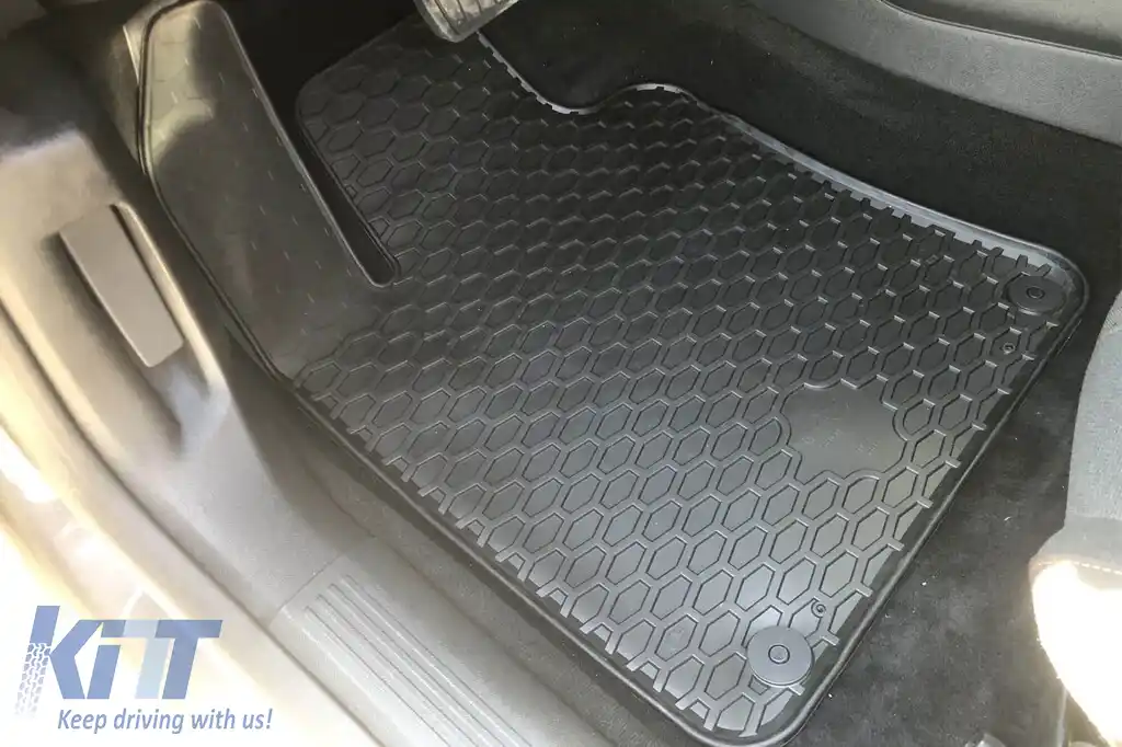 Mănuși din cauciuc Gumarny Zubri potrivite pentru Peugeot 508 după 2018, Citroen DS9 după 2020, set de 4 piese, culoare neagră-image-6252307