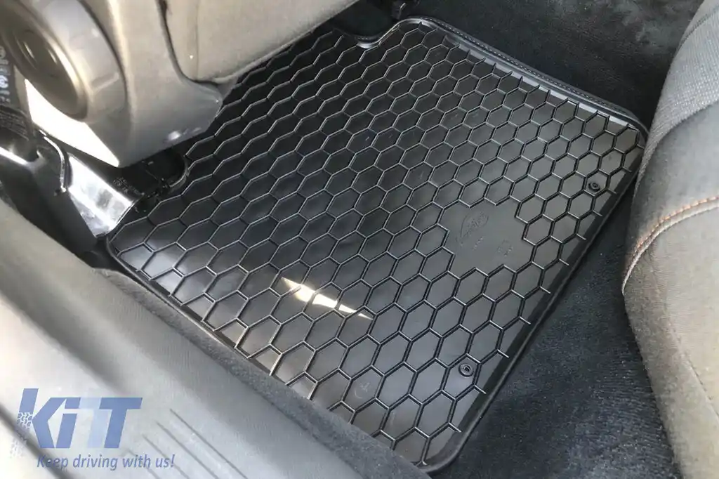 Mănuși din cauciuc Gumarny Zubri potrivite pentru Peugeot 508 după 2018, Citroen DS9 după 2020, set de 4 piese, culoare neagră-image-6252309