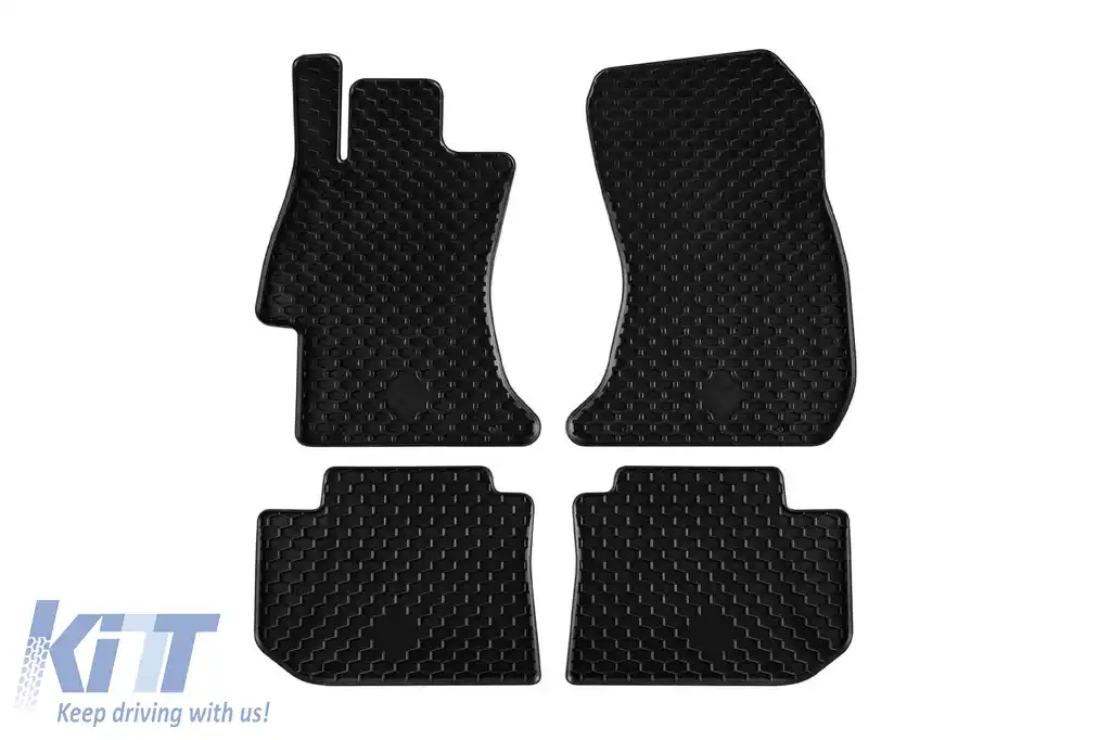 Mănuși din cauciuc Gumarny Zubri potrivite pentru Subaru Levorg după 2014, XV 2012-2017, Impreza după 2014, set de 4 piese, culoare neagră