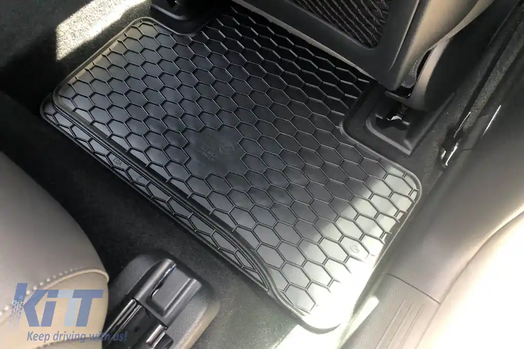 Mănuși din cauciuc Gumarny Zubri potrivite pentru Mercedes EQA H243 după 2021, EQB X243 după 2022, set de 4 piese, culoare neagră-image-6252563