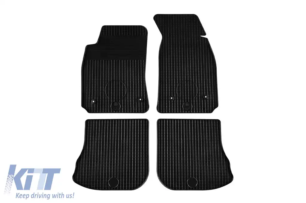 Mănuși din cauciuc Gumarny Zubri potrivite pentru Audi A4 sedan, wagon 1995-2001, set de 4 piese, culoare neagră