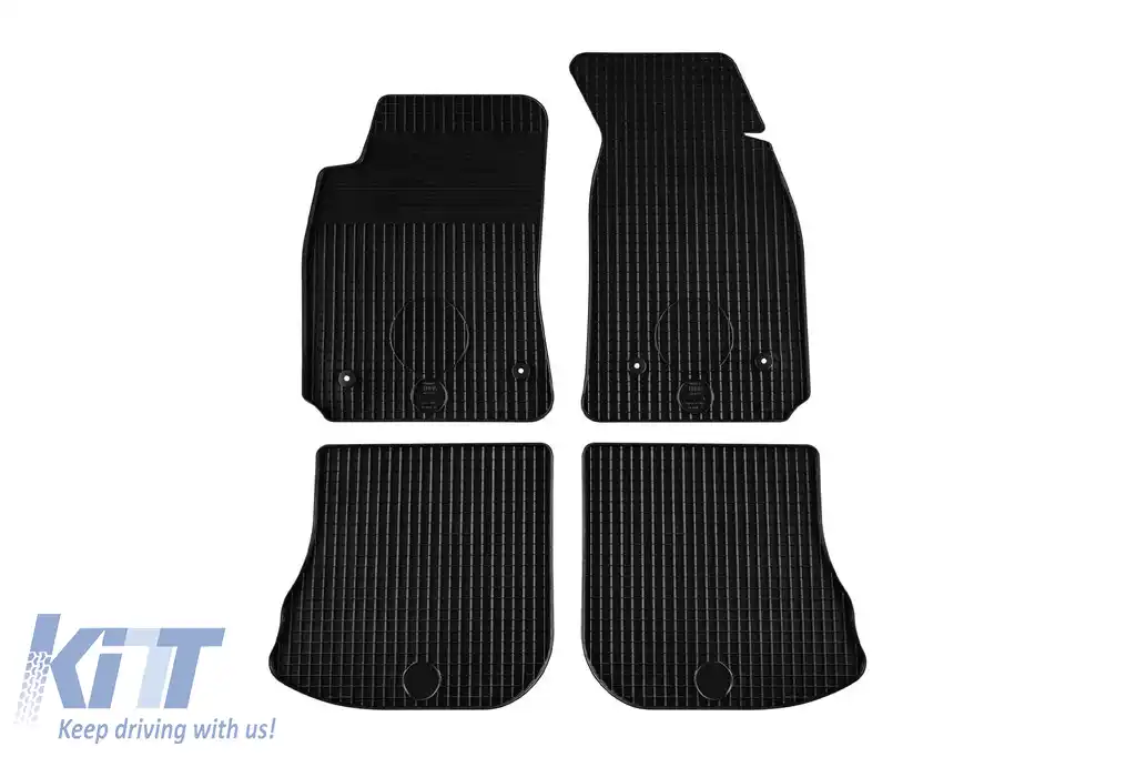 Mănuși din cauciuc Gumarny Zubri potrivite pentru Audi A4 sedan, wagon 1995-2001, set de 4 piese, culoare neagră-image-6252646