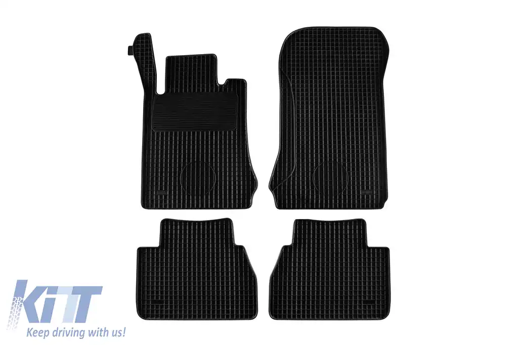 Mănuși din cauciuc Gumarny Zubri potrivite pentru Mercedes E class W210 1995-2001, set de 4 piese, culoare neagră-image-6252652