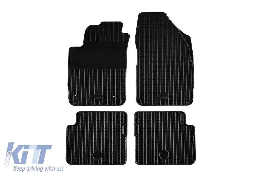 Mănuși din cauciuc Gumarny Zubri potrivite pentru Alfa Romeo Giulietta după 2010, Fiat Bravo 2007-2014, Stilo 2001-2007, Lancia Delta 2007-2014, set de 4 piese, culoare neagră