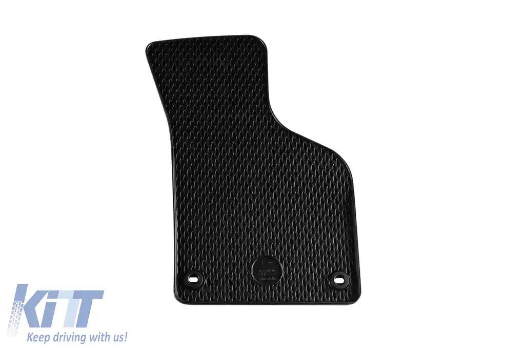Mănuși din cauciuc Gumarny Zubri potrivite pentru Volkswagen Passat B6, B7 2005-2014, CC 2008-2017, Alltrack după 2012, cu clipsuri ovale, set de 4 piese, culoare neagră-image-6254179
