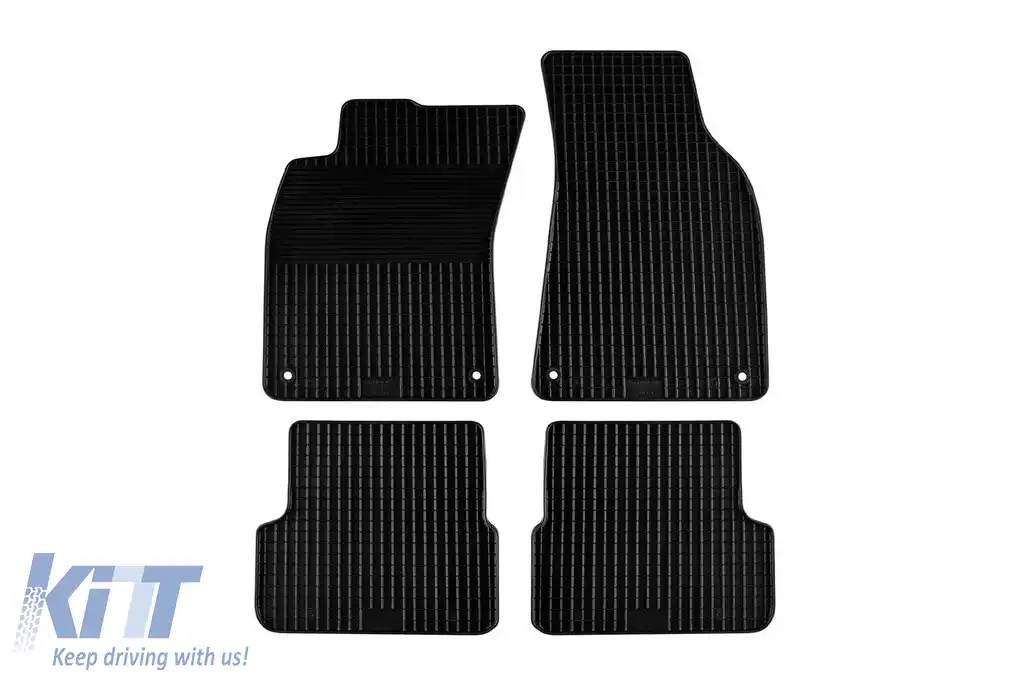 Mănuși din cauciuc Gumarny Zubri potrivite pentru Audi A6 sedan, wagon 2004-2011, set de 4 piese, culoare neagră