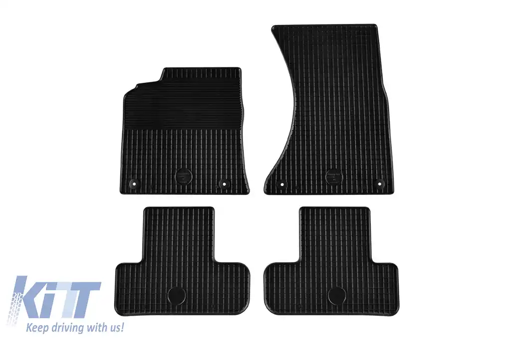 Mănuși din cauciuc Gumarny Zubri potrivite pentru Audi Q5 2008-2016, set de 4 piese, culoare neagră
