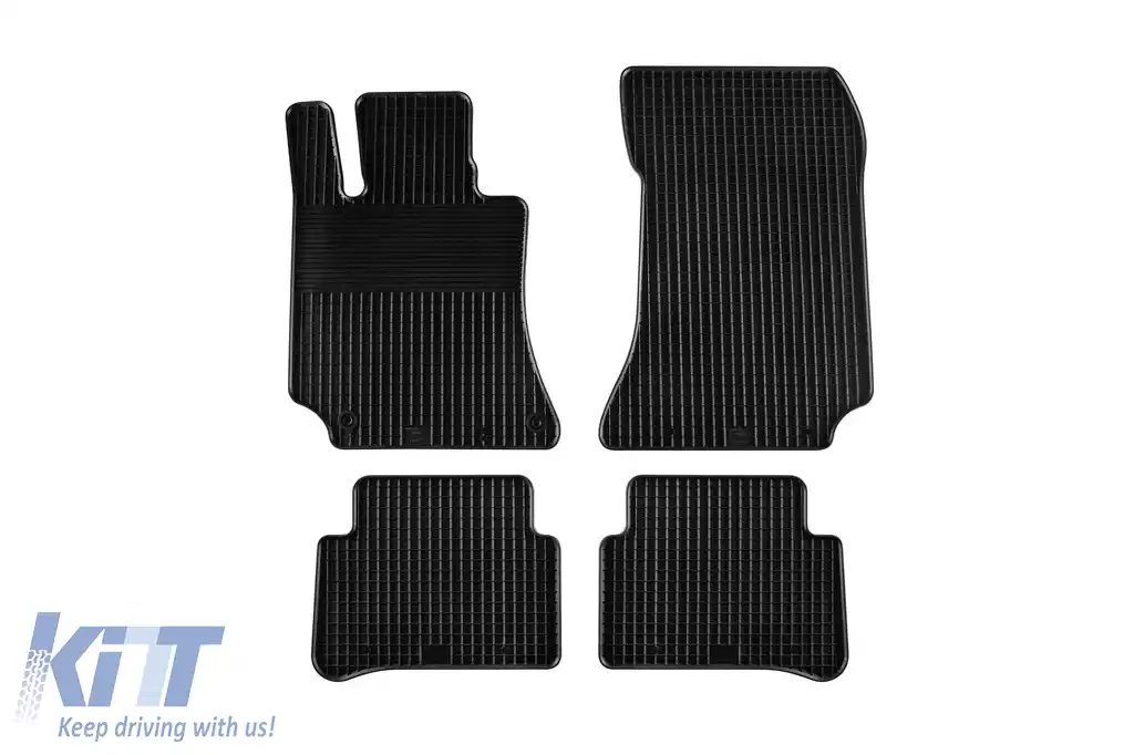 Mănuși din cauciuc Gumarny Zubri potrivite pentru Mercedes E class W212 sedan, wagon 2009-2016, set de 4 piese, culoare neagră