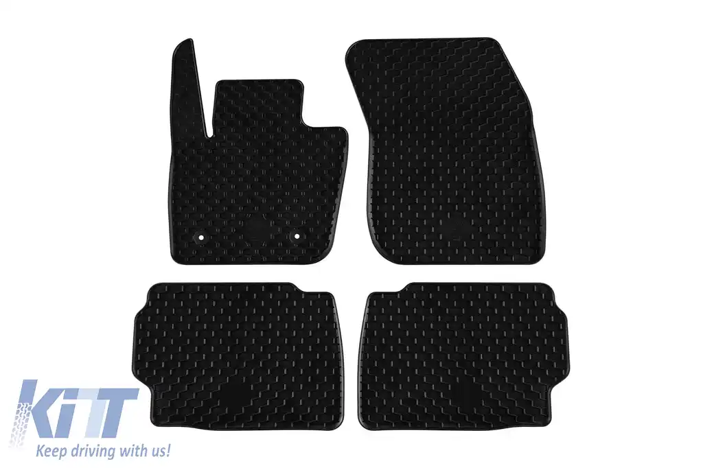 Mănuși din cauciuc Gumarny Zubri potrivite pentru Ford Mondeo 2014-2022, set de 4 piese, culoare neagră-image-6254295