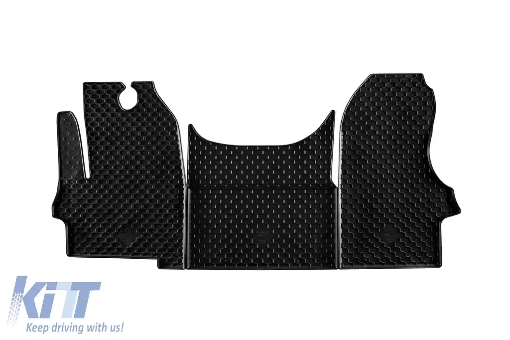 Mănuși din cauciuc Gumarny Zubri potrivite pentru Iveco Daily după 2014, set de 3 piese, culoare neagră