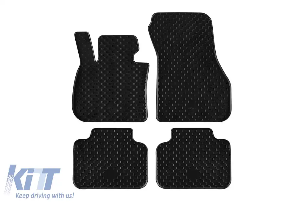 Mănuși din cauciuc Gumarny Zubri potrivite pentru BMW Seria 2 Active Tourer F45 după 2014, X1 F48 după 2015, X2 F39 după 2017, set de 4 piese, culoare neagră