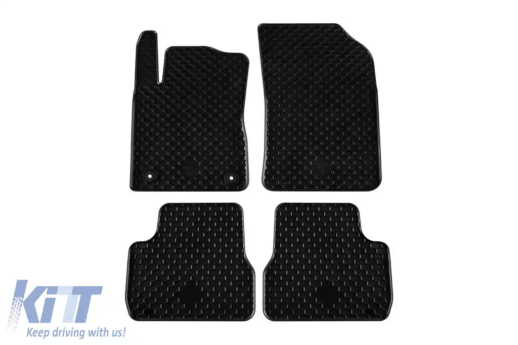 Mănuși din cauciuc Gumarny Zubri potrivite pentru Citroen C3 după 2017, set de 4 piese, culoare neagră