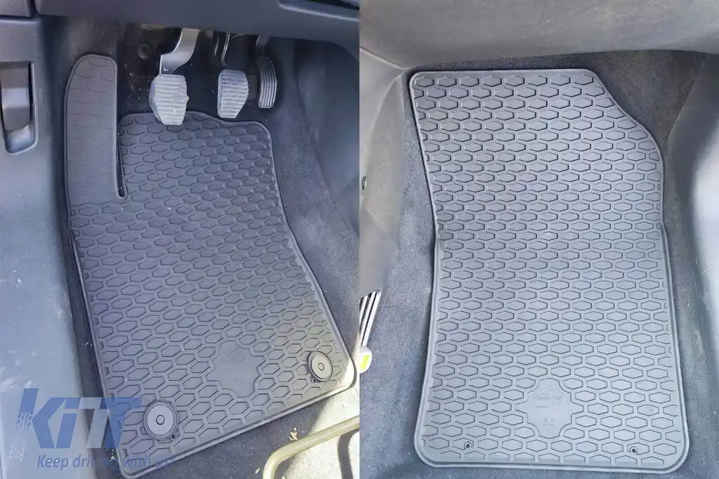 Mănuși din cauciuc Gumarny Zubri potrivite pentru Citroen C3 după 2017, set de 4 piese, culoare neagră-image-6254561