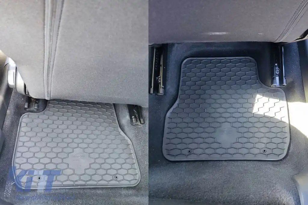 Mănuși din cauciuc Gumarny Zubri potrivite pentru Citroen C3 după 2017, set de 4 piese, culoare neagră-image-6254562
