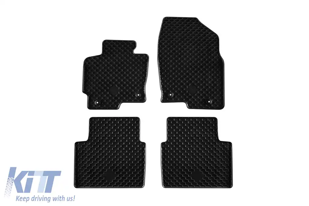 Mănuși din cauciuc Gumarny Zubri potrivite pentru Mazda CX-5 2012-2017, set de 4 piese, culoare neagră