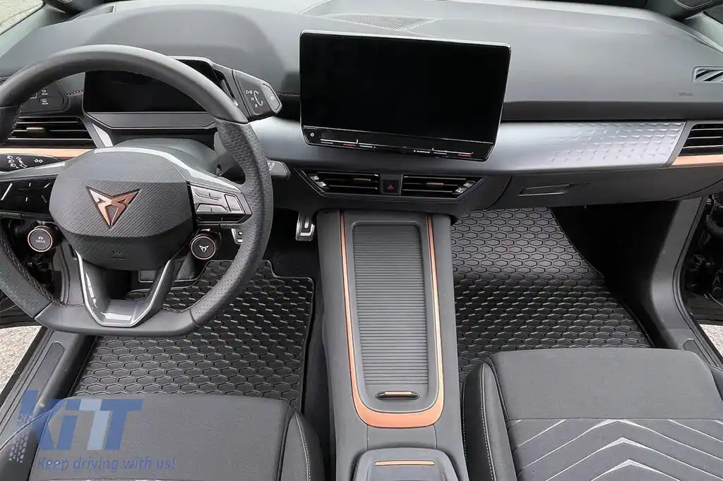 Mănuși din cauciuc Gumarny Zubri potrivite pentru Volkswagen ID.3 după 2020, Cupra Born după 2021, set de 4 piese, culoare neagră-image-6254610