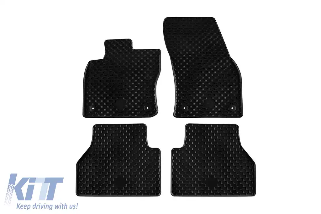 Mănuși din cauciuc Gumarny Zubri potrivite pentru Volkswagen Caddy după 2020, Ford Tourneo Connect după 2022, Nissan Townstar după 2024, set de 4 piese, culoare neagră-image-6254613