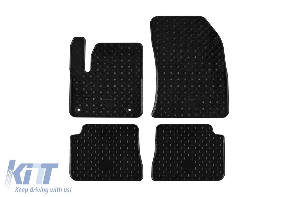 Mănuși din cauciuc Gumarny Zubri potrivite pentru Citroen DS3 Crossback E-Tense, Peugeot 208-E, Opel Corsa-E, Mokka-is după 2020, versiuni EV, set de 4 piese, culoare neagră