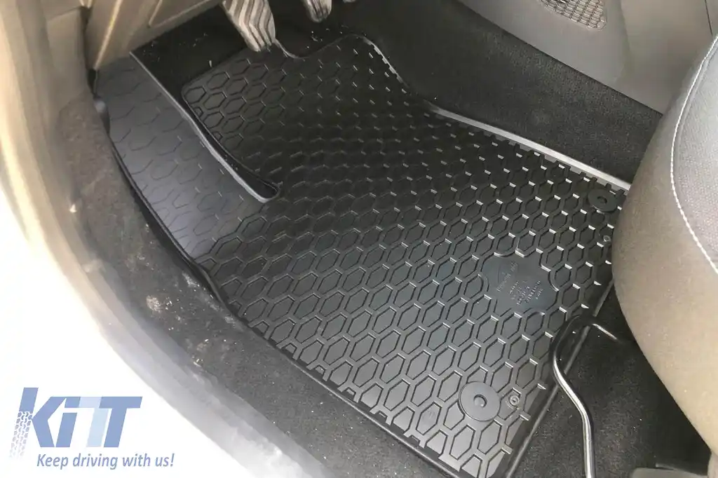 Mănuși din cauciuc Gumarny Zubri potrivite pentru Dacia Sandero, Sandero Stepway după 2020, set de 4 piese, culoare neagră-image-6254684