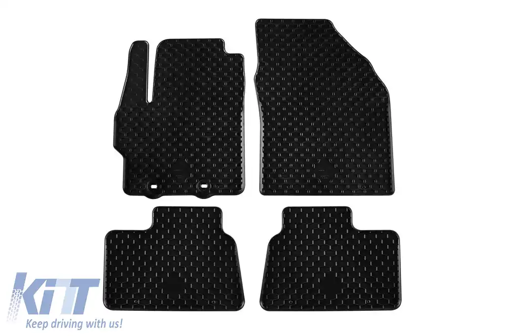 Mănuși din cauciuc Gumarny Zubri potrivite pentru Toyota Aygo X după 2022, set de 4 piese, culoare neagră