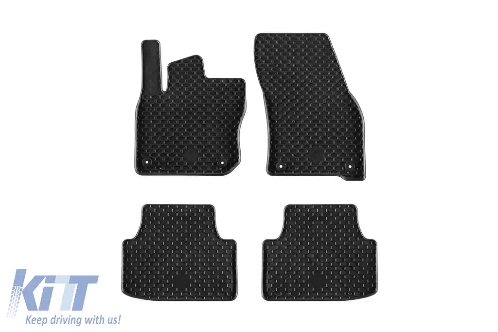 Mănuși din cauciuc Gumarny Zubri potrivite pentru Volkswagen Tiguan MHeV după 2024, set de 4 piese, culoare neagră