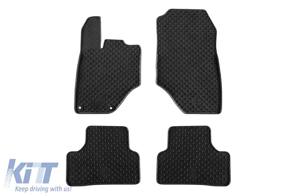 Mănuși din cauciuc Gumarny Zubri potrivite pentru Peugeot e-3008 după 2024, set de 4 piese, culoare neagră