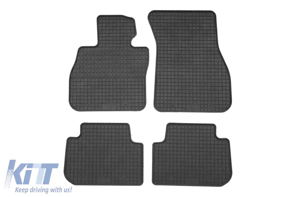 Mănuși din cauciuc specifice, potrivite pentru BMW Seria 1 F40 după 2019, Seria 2 F44 Gran Coupe după 2020, set de 4 piese, culoare neagră-image-6213189