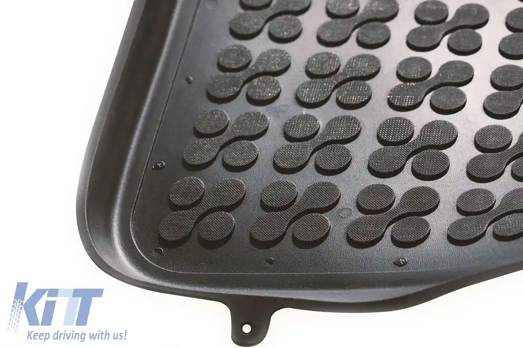 Mănuși din cauciuc specifice, potrivite pentru Audi A4 B6, B7 2000-2008, set de 4 piese, culoare neagră-image-6213587