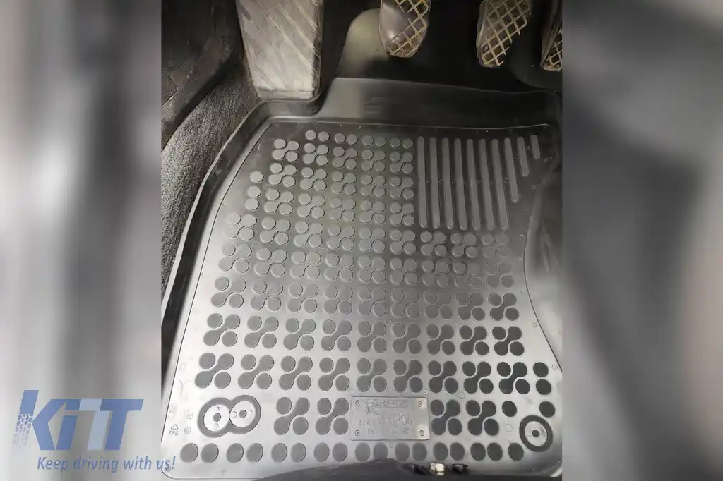 Mănuși din cauciuc specifice, potrivite pentru Audi A6 C5 1997-2004, set de 4 piese, culoare neagră-image-6213619