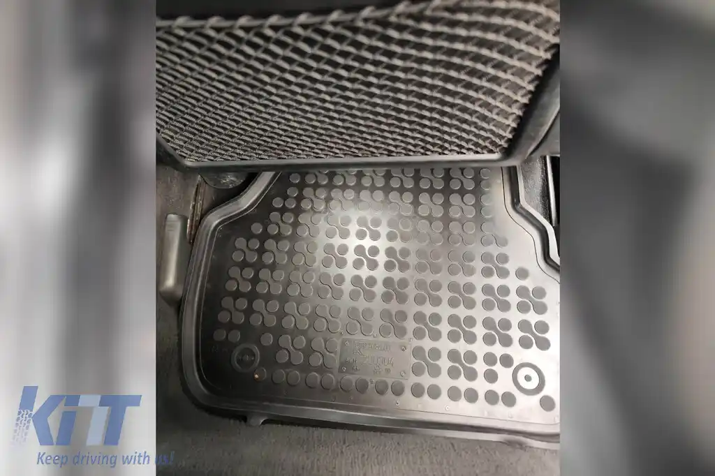 Mănuși din cauciuc specifice, potrivite pentru Audi A6 C5 1997-2004, set de 4 piese, culoare neagră-image-6213622