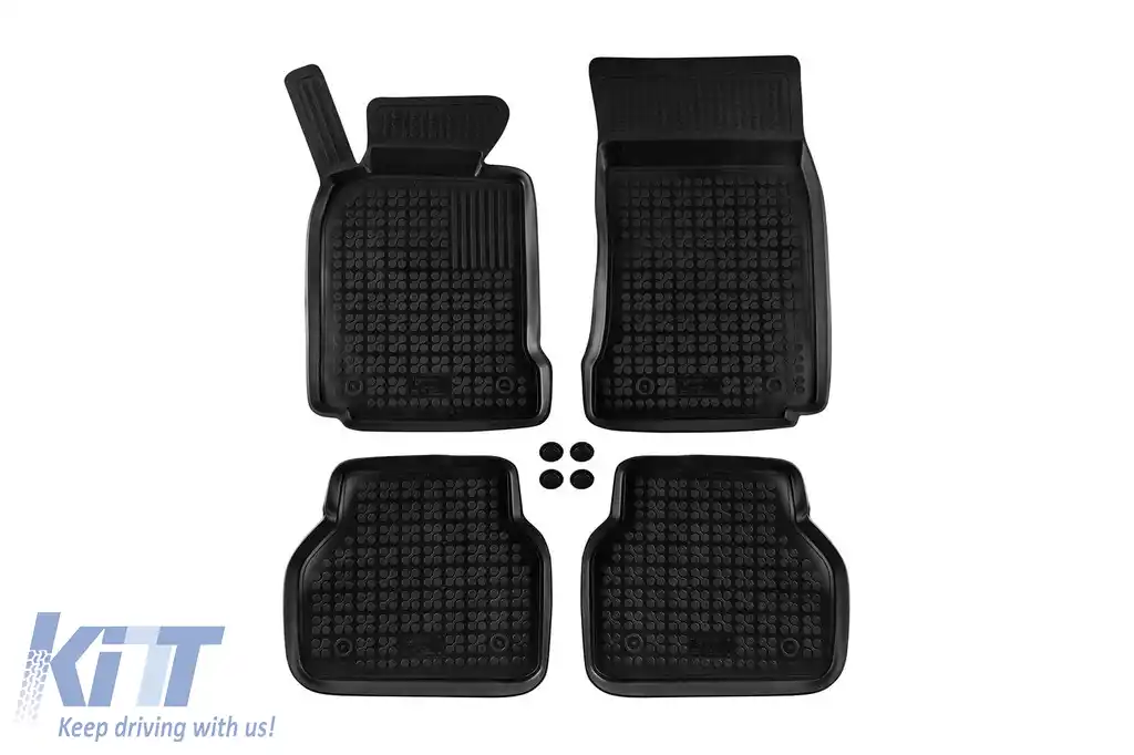 Mănuși din cauciuc specifice, potrivite pentru BMW Seria 5 E39 1995-2004, set de 4 piese, culoare neagră