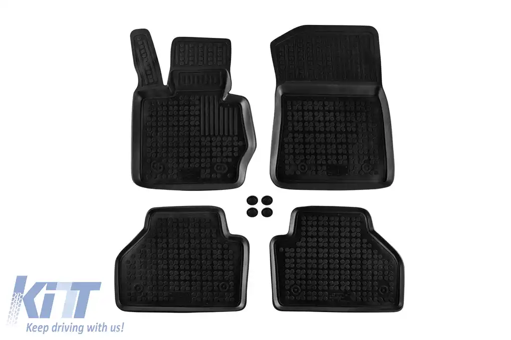 Mănuși din cauciuc specifice, potrivite pentru BMW X3 F25 2010-2017, X4 F26 2014-2018, set de 4 piese, culoare neagră