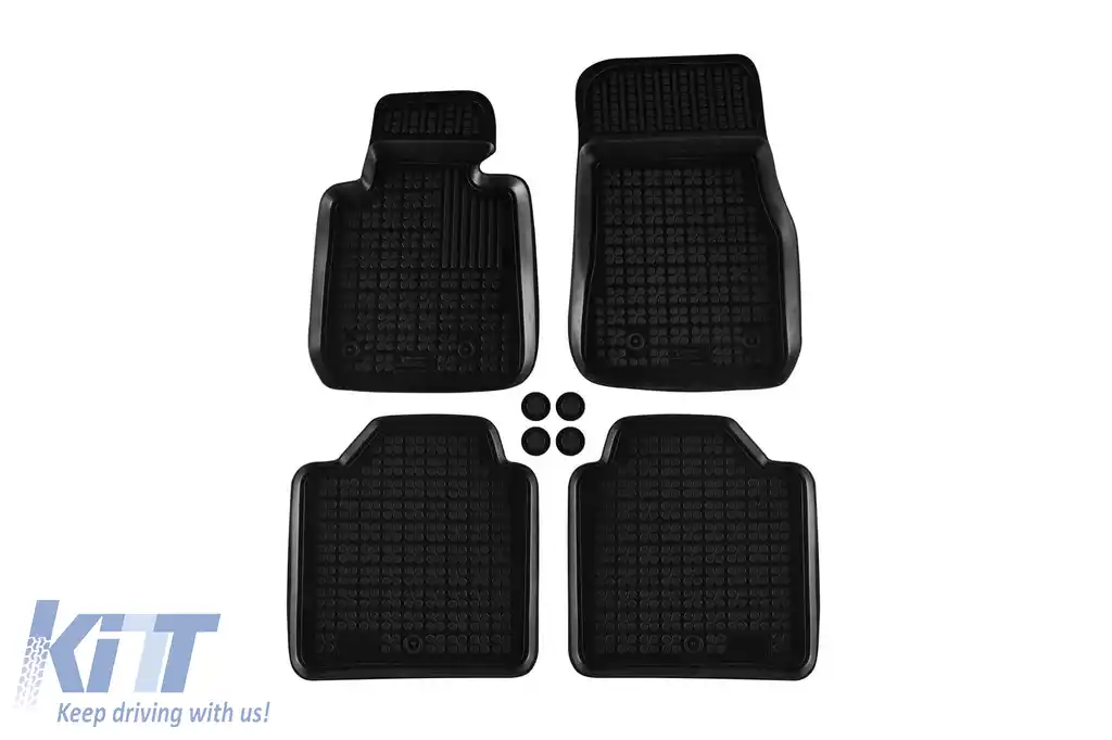 Mănuși din cauciuc specifice, potrivite pentru BMW Seria 3 F34 GT 2013-2018, set de 4 piese, culoare neagră
