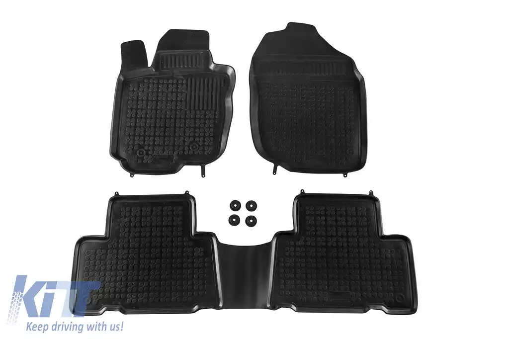 Mănuși din cauciuc specifice, potrivite pentru Toyota Rav4 2006-2012, set de 3 piese, culoare neagră