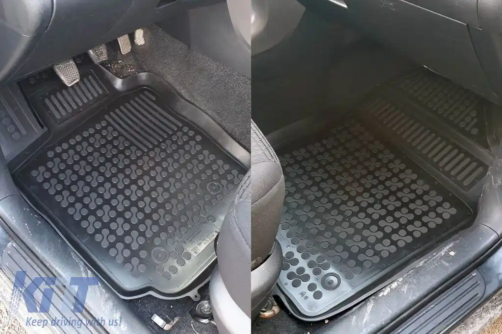 Mănuși din cauciuc specifice, potrivite pentru Toyota Rav4 2006-2012, set de 3 piese, culoare neagră-image-6215098