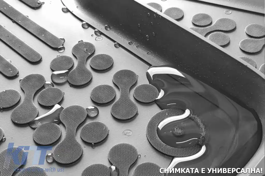 Mănuși din cauciuc specifice, potrivite pentru Toyota Land Cruiser J120 2002-2009, set de 3 piese, culoare neagră-image-6215111