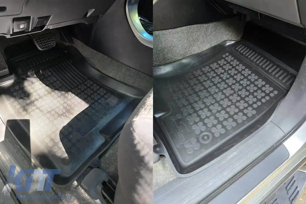 Mănuși din cauciuc specifice, potrivite pentru Toyota Land Cruiser J120 2002-2009, set de 3 piese, culoare neagră-image-6215114